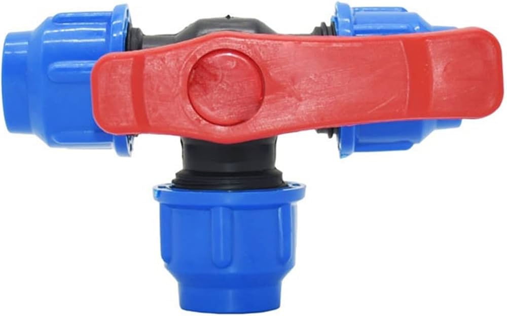 River Plastic Screw Tee For 3 Manifold 3Way For 20 And 25mm (Made in Italy) Image