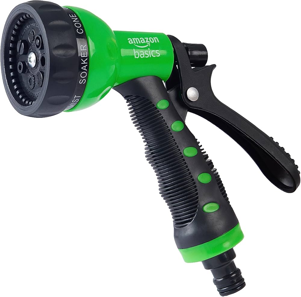 Garden Hand Sprayer Gun with Hose Set – Green/Black