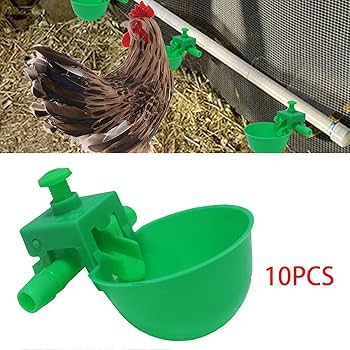River Poultry Drinker with Cage – Green – Made in Italy