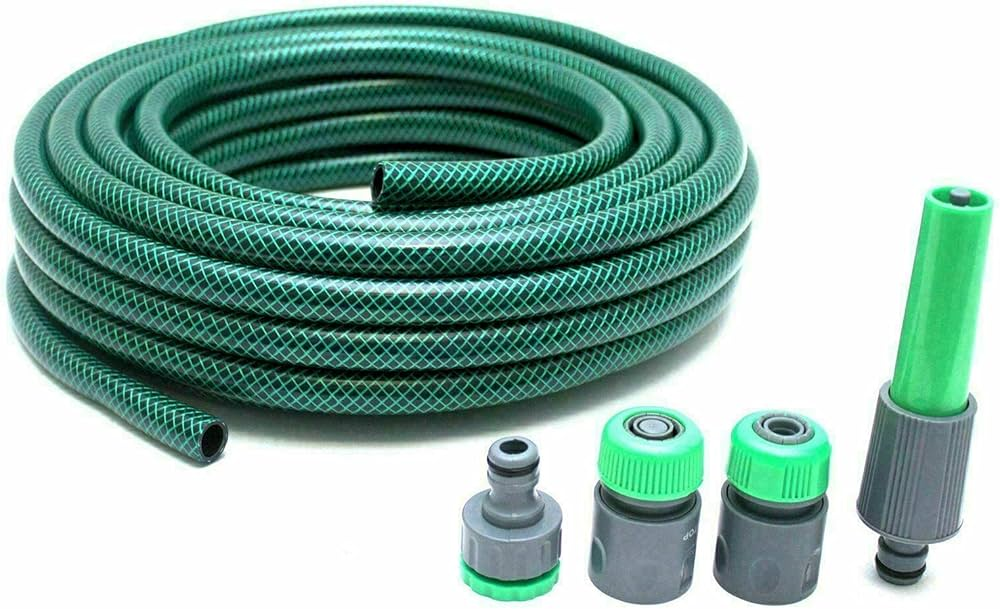 Gaunsa Heavy-Duty Agricultural Hose Roll – Green, Made in Italy