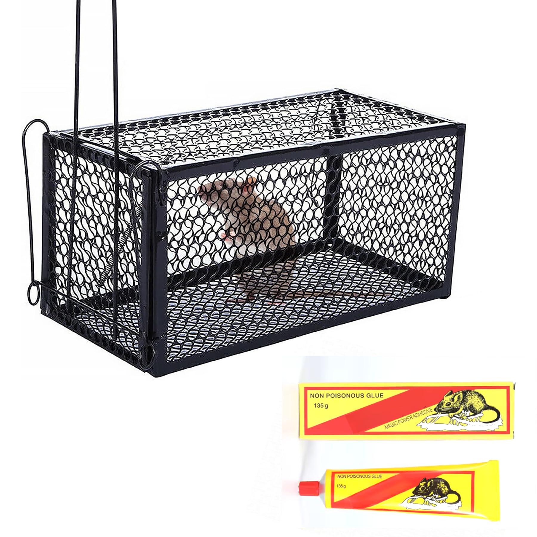 Gaunsa Rat Poison Trap Cage – Heavy-Duty Rodent Control Cage (Made in Italy)