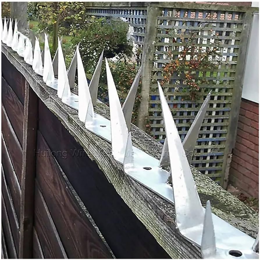 Gaunsa Agriculture Fence Spike – Silver Metal Anti-Climb Strip, Made for Farm & Outdoor Use