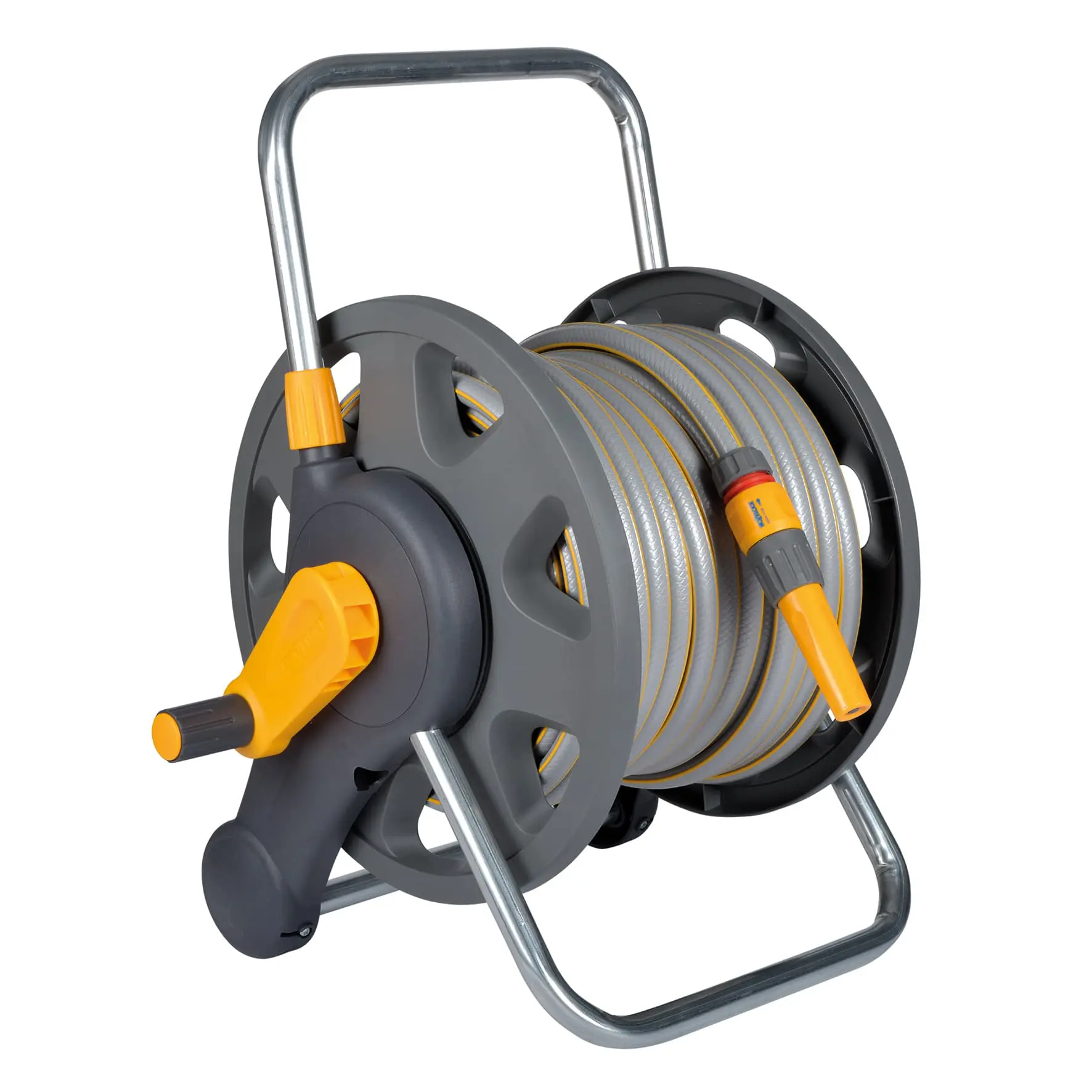 Assembled 2-in-1 Hose Reel With Hose