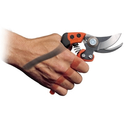 ERGO™ 30 mm Medium Bypass Secateurs with Elastomer Coated Fixed Handle