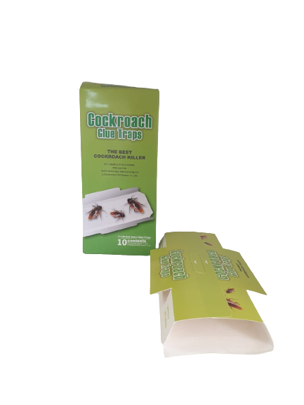 Cockroach Monitoring Traps – Adhesive Traps with Lure | 10 pcs Pack
