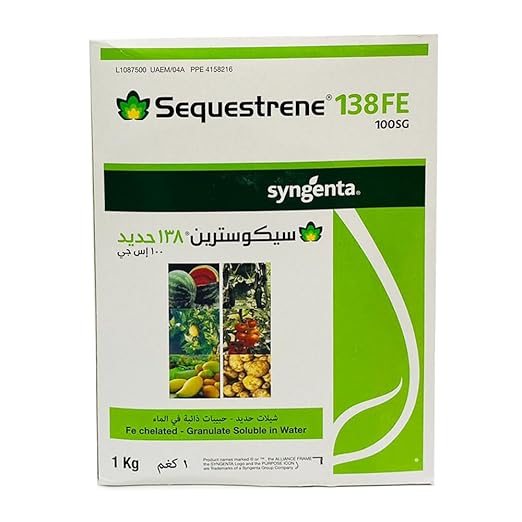Sequestrene® 138 Fe (6% Fe EDDHA – 4.8 Ortho-Ortho) High Stability Iron Chelate – 1 Kg