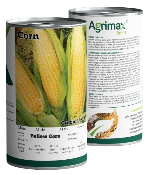 Agrimax Yellow Corn Seeds (50g) - High-Yield Sweet Corn Variety for Professional Farming