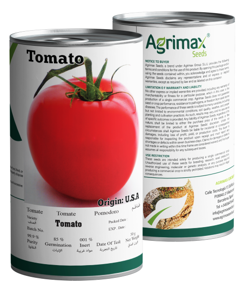 Agrimax Premium Tomato Seeds (50g) - High-Yield Variety for Juicy & Vibrant Red Fruits