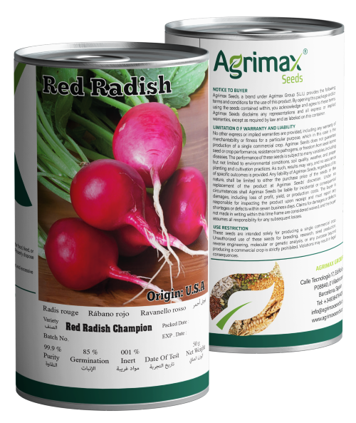 Agrimax Red Radish Champion Seeds (50g) - Award-Winning Variety for Rapid & Crisp Harvests