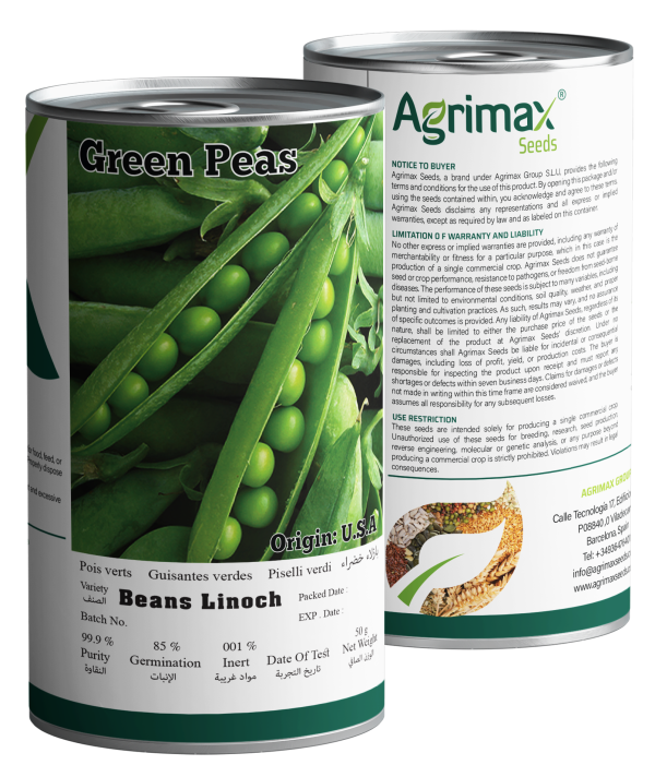 Agrimax Beans Linoch Seeds (50g) - Premium High-Yield Green Pea Variety for Professional Growth