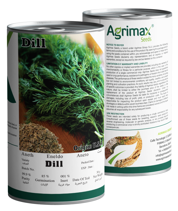 Agrimax Dill Seeds (50g) - High-Yield Aromatic Variety for Fresh Foliage and Seed Harvest