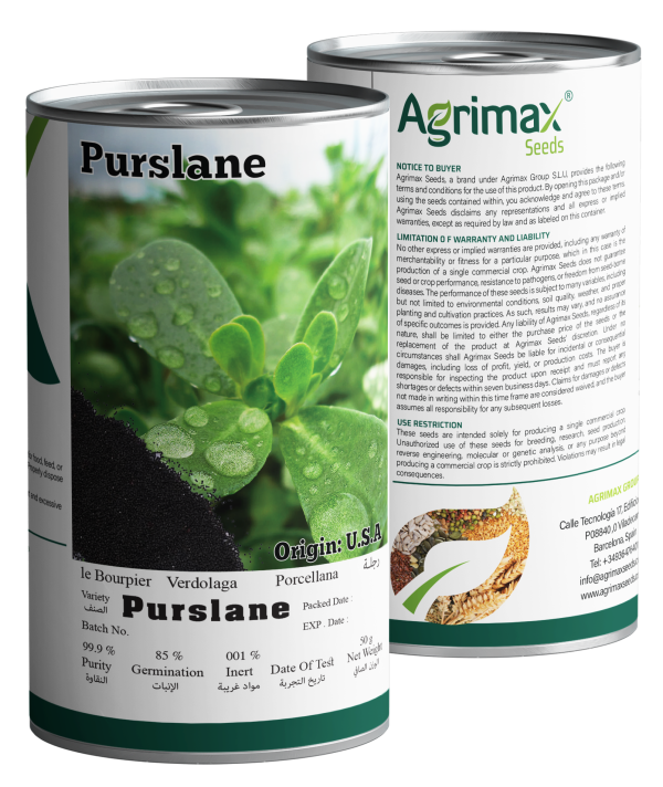 Agrimax Purslane Seeds (50g) - Premium High-Yield Variety for Nutrient-Rich Leafy Greens