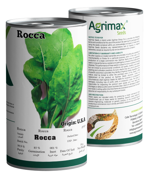 Agrimax Rocca (Arugula) Seeds (50g) - Premium High-Yield Variety for Peppery & Nutrient-Rich Greens