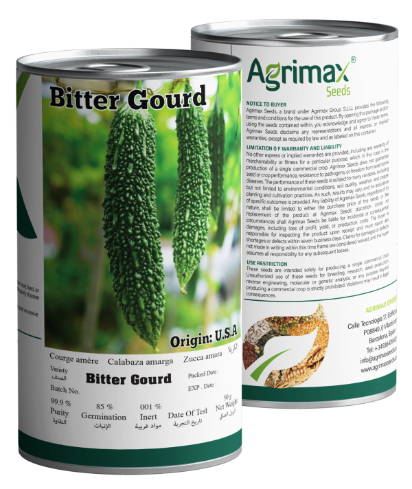 Agrimax Bitter Gourd Seeds (50g) - Premium High-Yield Variety for Bitter Melon Production