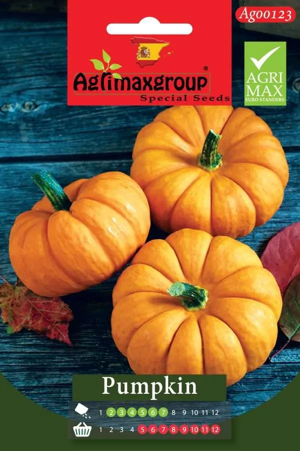 بذور يقطين (قرع عسلي) صغير فاخرة من أجري ماكس جروب (AG0123) – صنف إسباني صغير عالي الإنتاجية للزراعة المنزلية الداخلية والخارجية، مطابقة للمواصفات الأوروبية