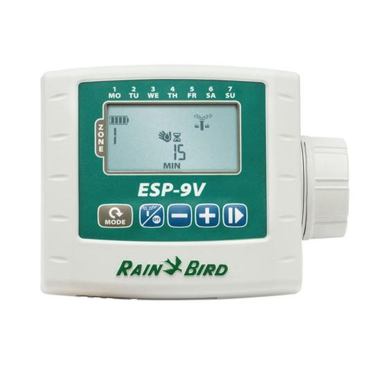 رين بيرد ESP-9V وحدة تحكم في الري لمنطقة واحدة تعمل بالبطارية مع ملف لولبي (ESP9V1SOL)