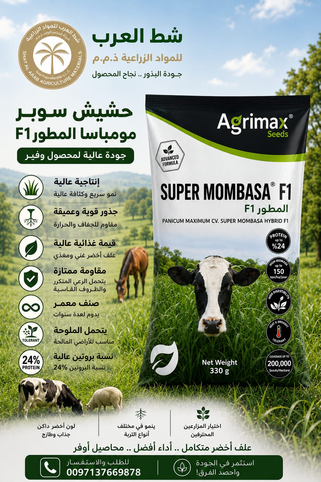 بذور حشيش سوبر مومباسا المطوّر F1 – أجريماكس