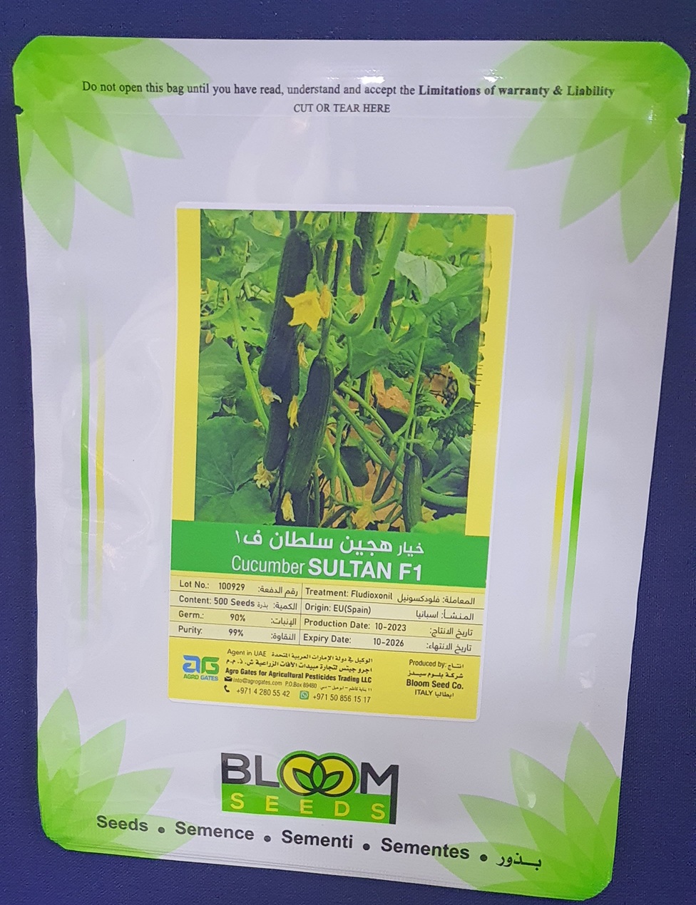 Sultan F1 - Cucumber seeds