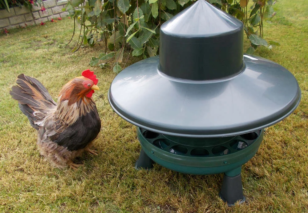 Gaun 4kg Bird Feeder for Chicken / Hen and Other Similar Birds, Portable Hanging Poultry Feeder, 29×31 cm (Made in Spain) Image