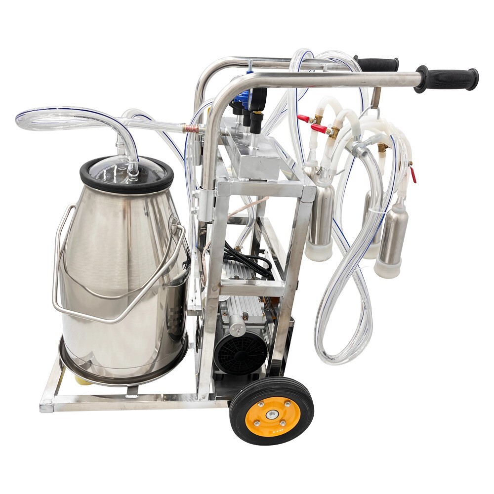 25 L Single Milking Machine for Cow, Agricultural Electric Portable Stainless Steel Farm Milking Machine (Made in Turkey) Image