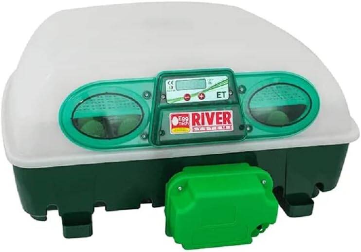 River Digital Automatic Incubator ET-49, Digital Egg Incubator with Ovomatic Egg Turning Unit, 49 Eggs (Made in Italy)