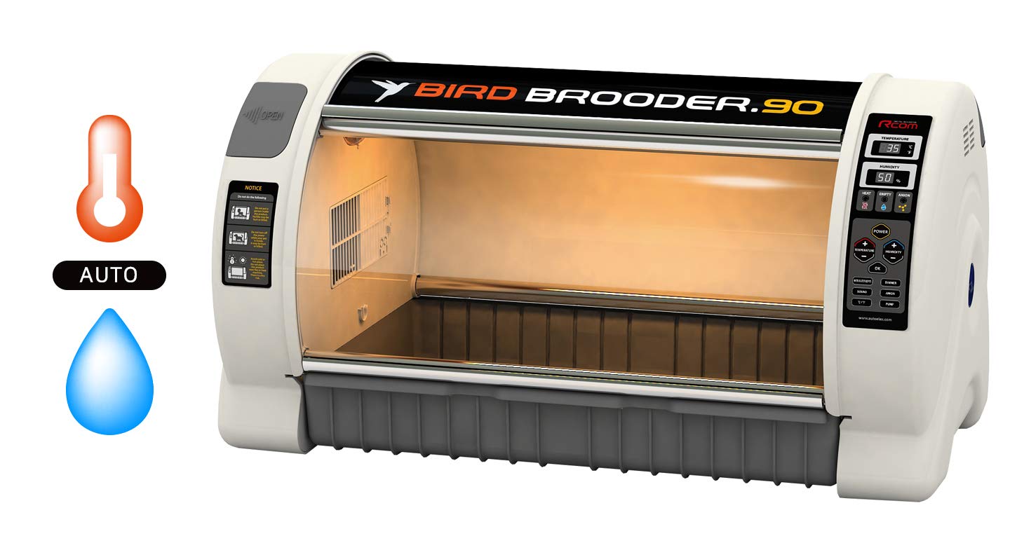 90L bird incubator and intensive care unit with automatic temperature and humidity control, clear display, quiet and energy-efficient operation, air filter, safety alarm, Korean made. Image