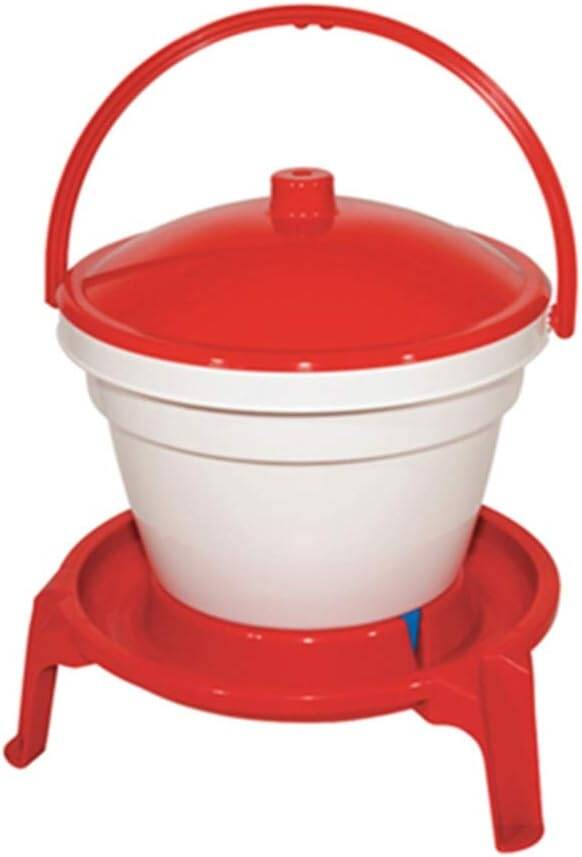 Novital 12 Liter Heavy Duty Rapid Clean Poultry Chicken Hen Drinker with handle Made in Italy