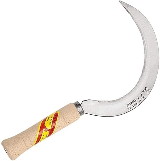 Toothed Grass Sickle – Wooden Handle