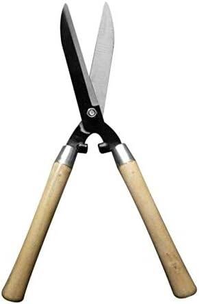 Pruning Shears with Long Wooden Handle – Hedge Trimmer for Cutting and Shaping Bushes and Shrubs